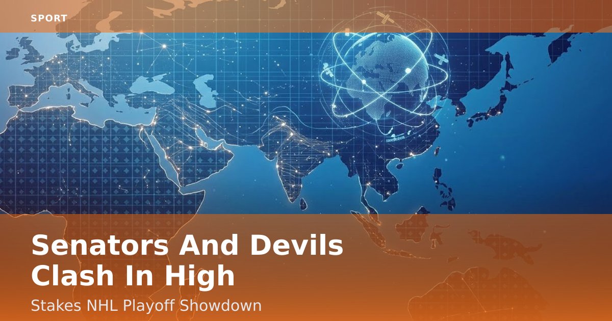 Senators And Devils Clash In High-Stakes NHL Playoff Showdown