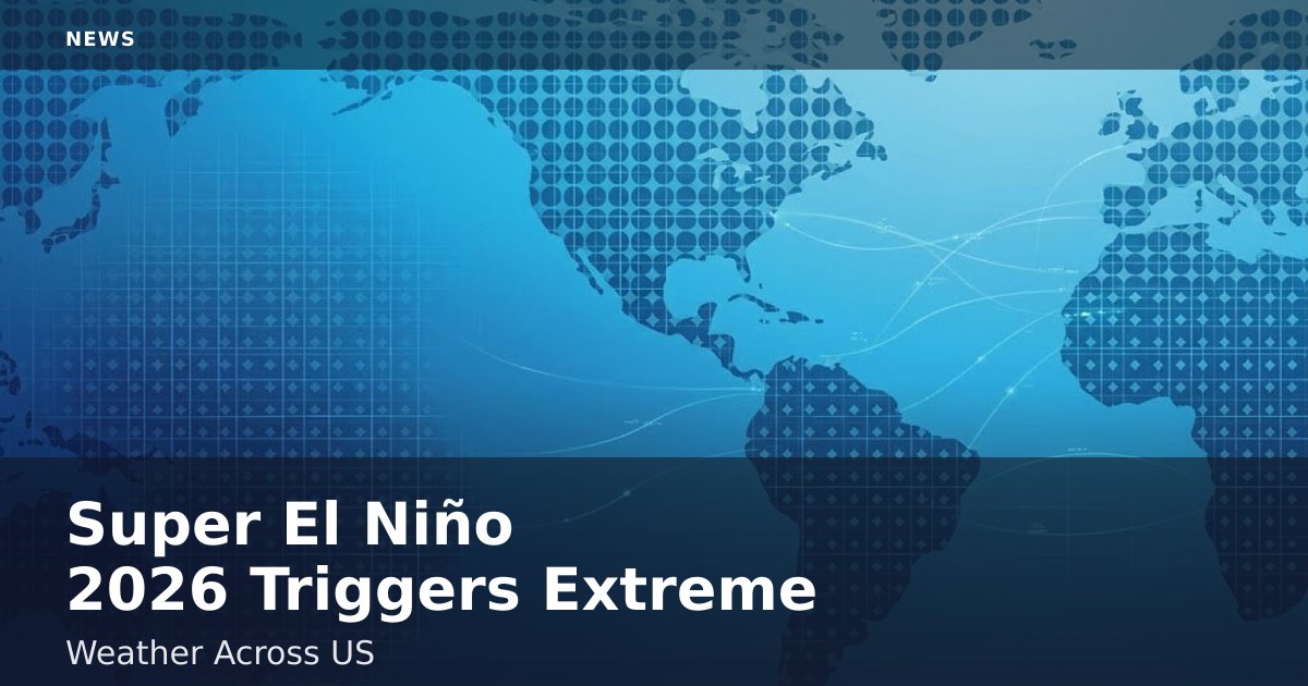 Super El Niño 2026 Triggers Extreme Weather Across US