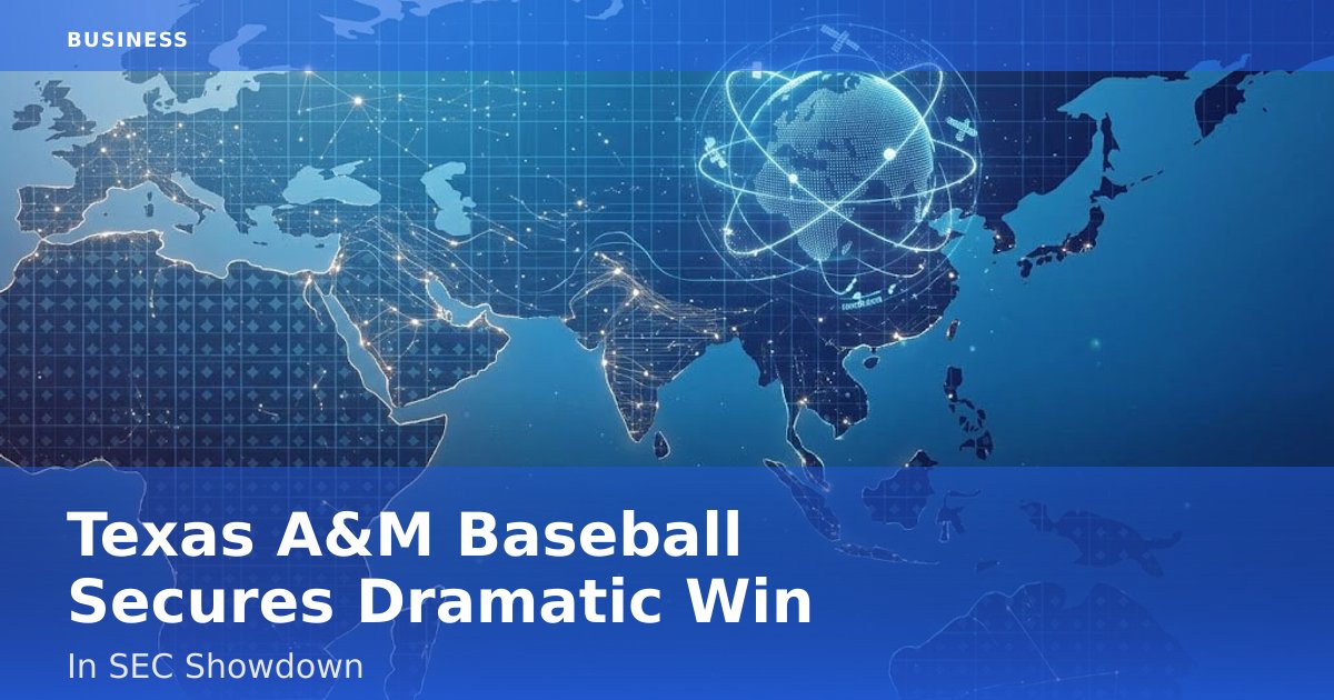 Texas A&M Baseball Secures Dramatic Win In SEC Showdown