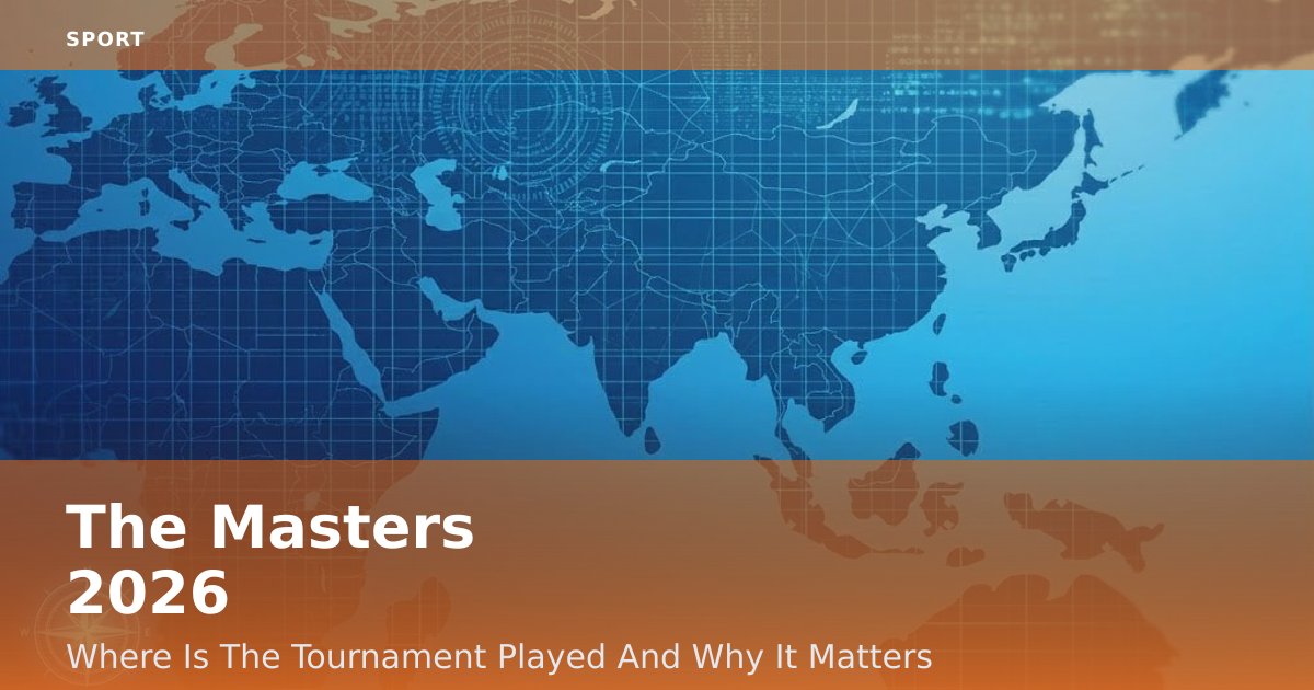 The Masters 2026: Where Is The Tournament Played And Why It Matters