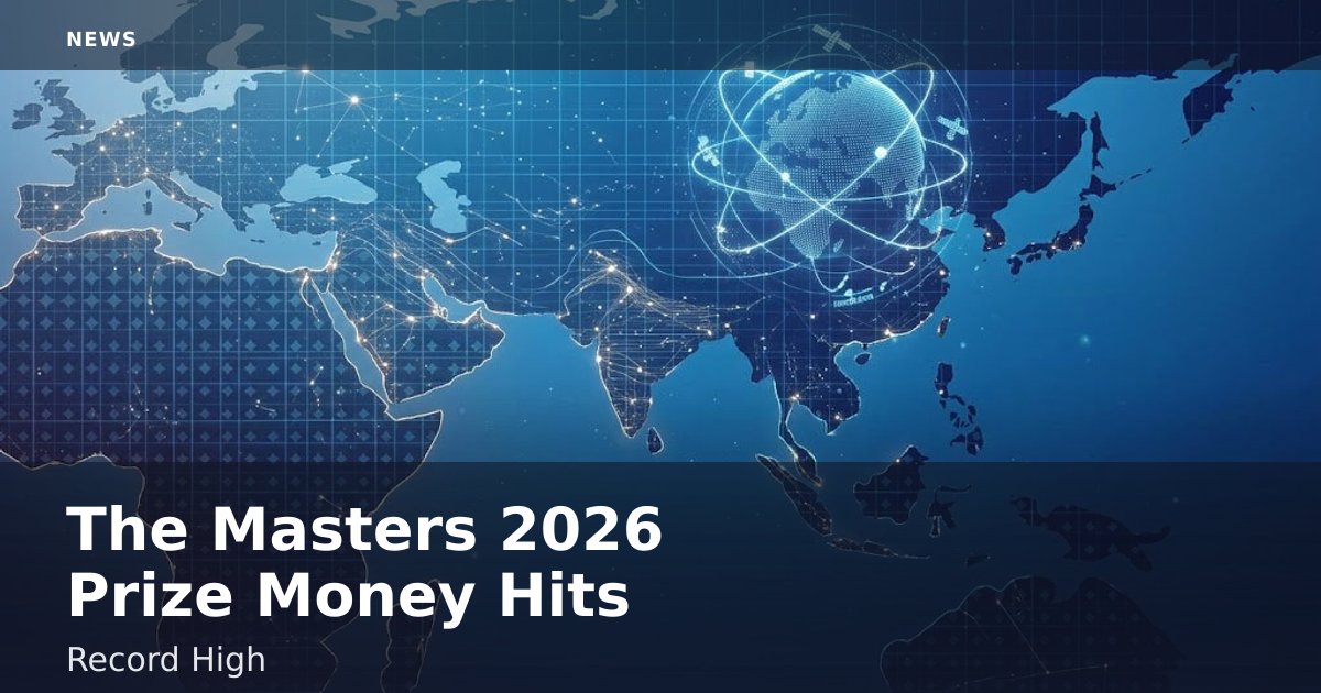 The Masters 2026 Prize Money Hits Record High