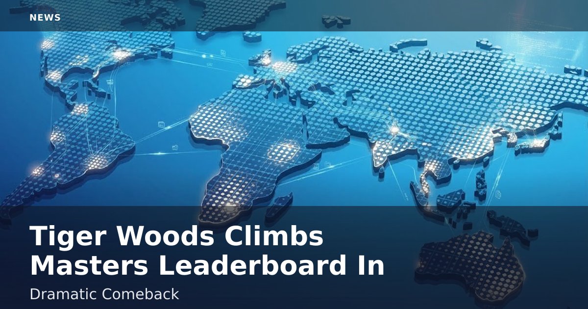 Tiger Woods Climbs Masters Leaderboard In Dramatic Comeback