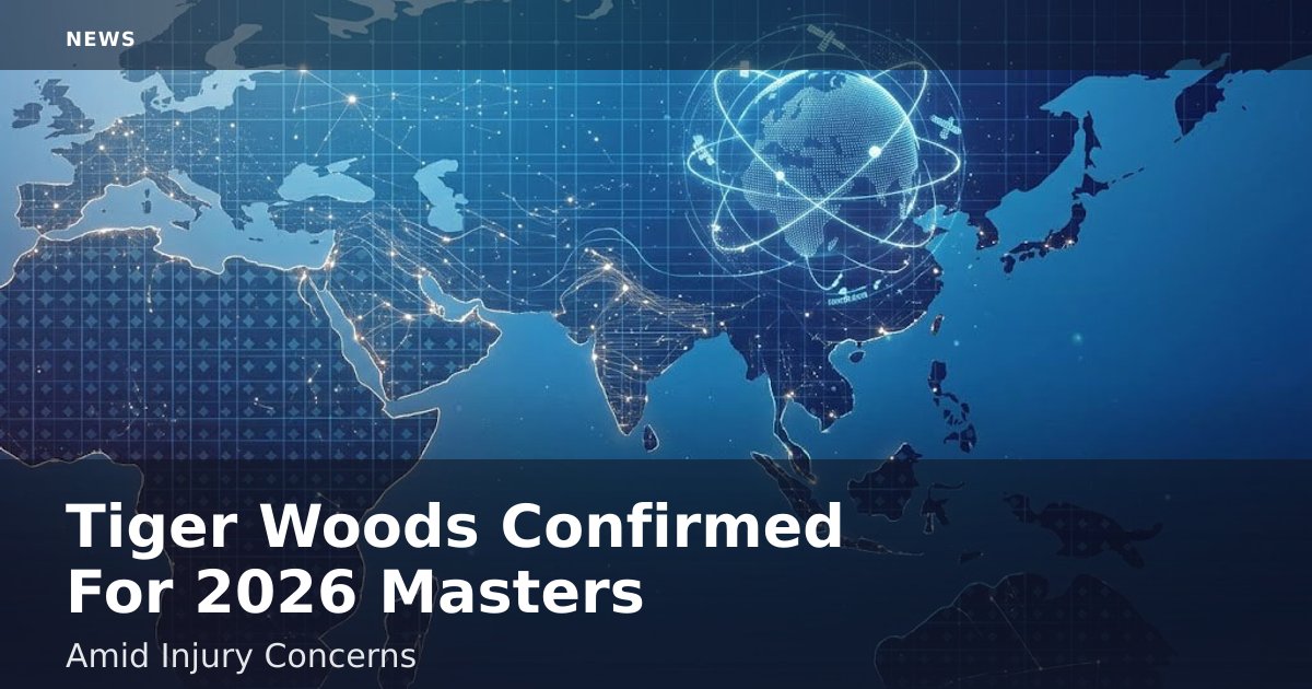 Tiger Woods Confirmed For 2026 Masters Amid Injury Concerns