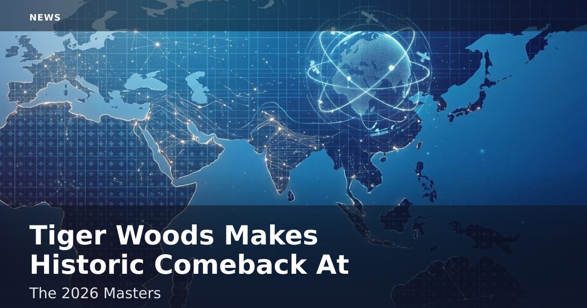 Tiger Woods Makes Historic Comeback At The 2026 Masters