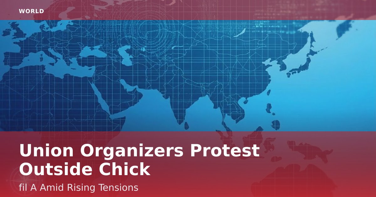 Union Organizers Protest Outside Chick-fil-A Amid Rising Tensions