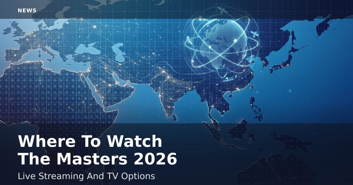 Where To Watch The Masters 2026: Live Streaming And TV Options