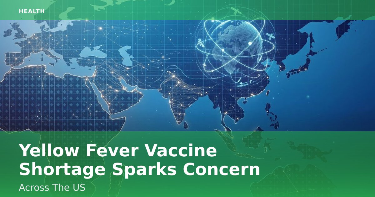 Yellow Fever Vaccine Shortage Sparks Concern Across The US